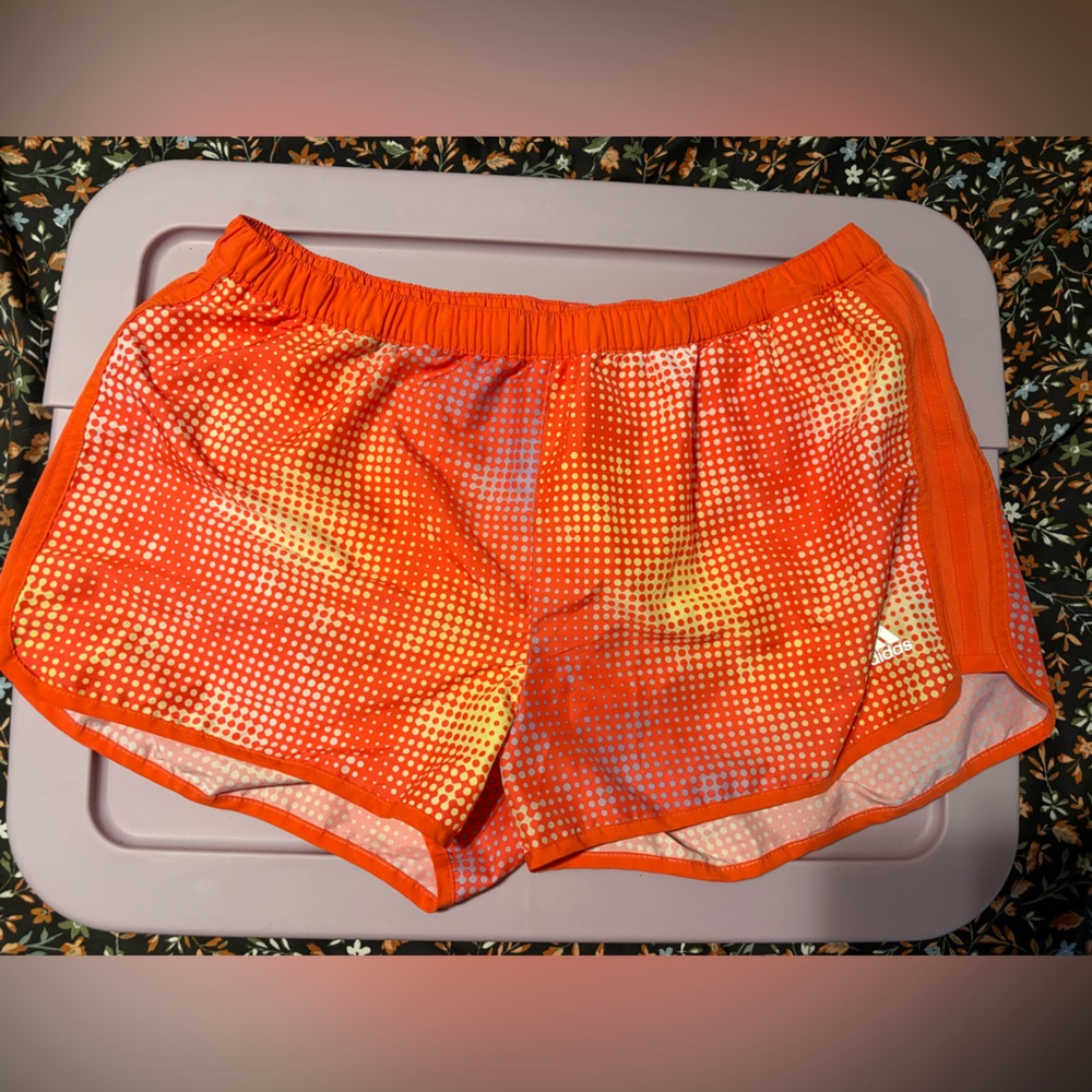 Adidas Women’s XL Climalite Orange Dot Shorts